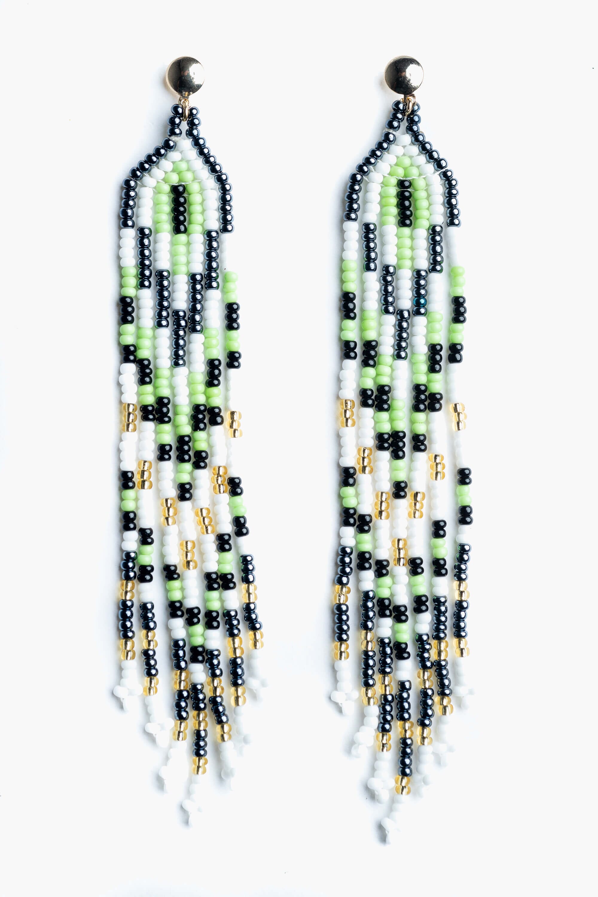 Pendientes en abalorios