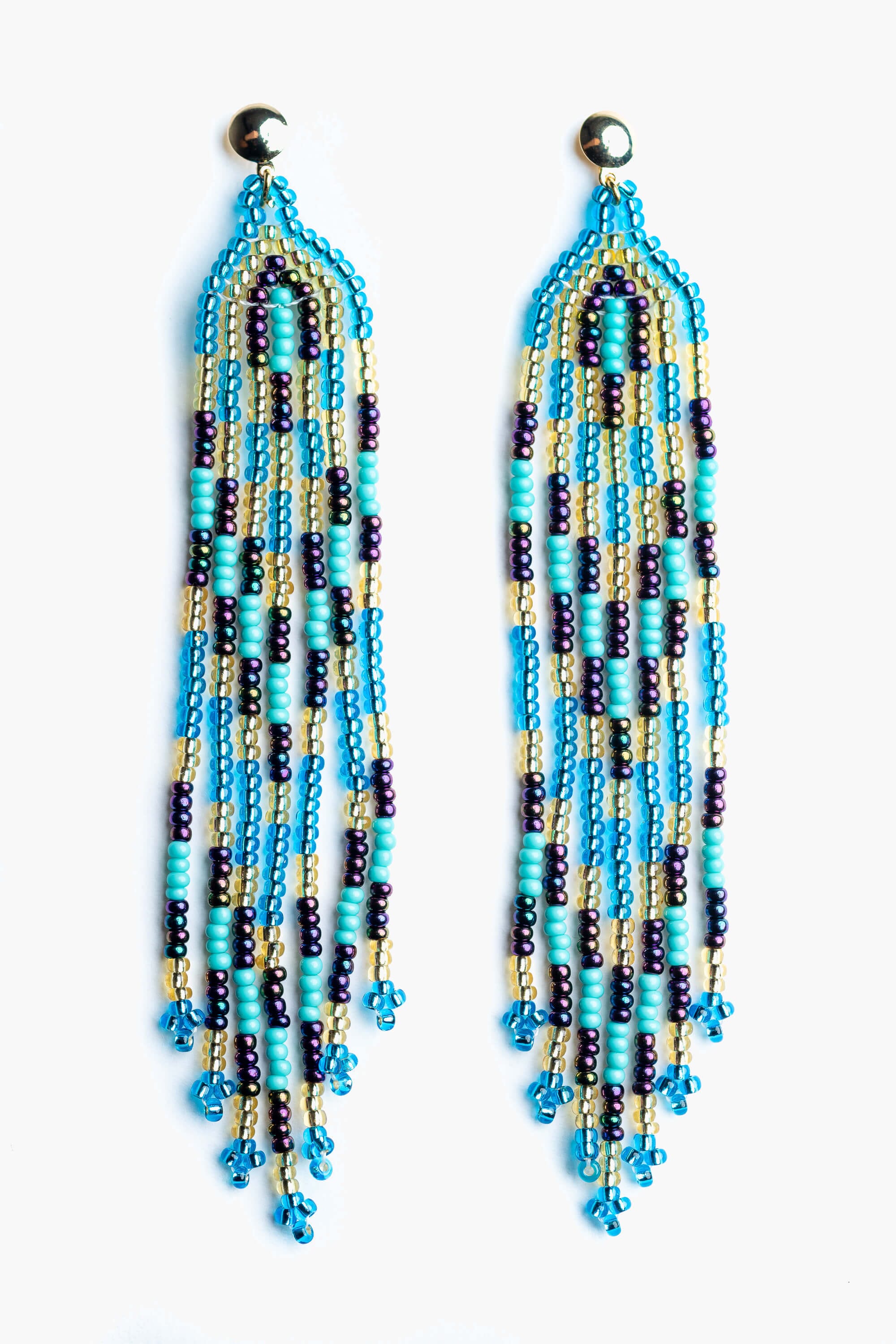 Pendientes en abalorios