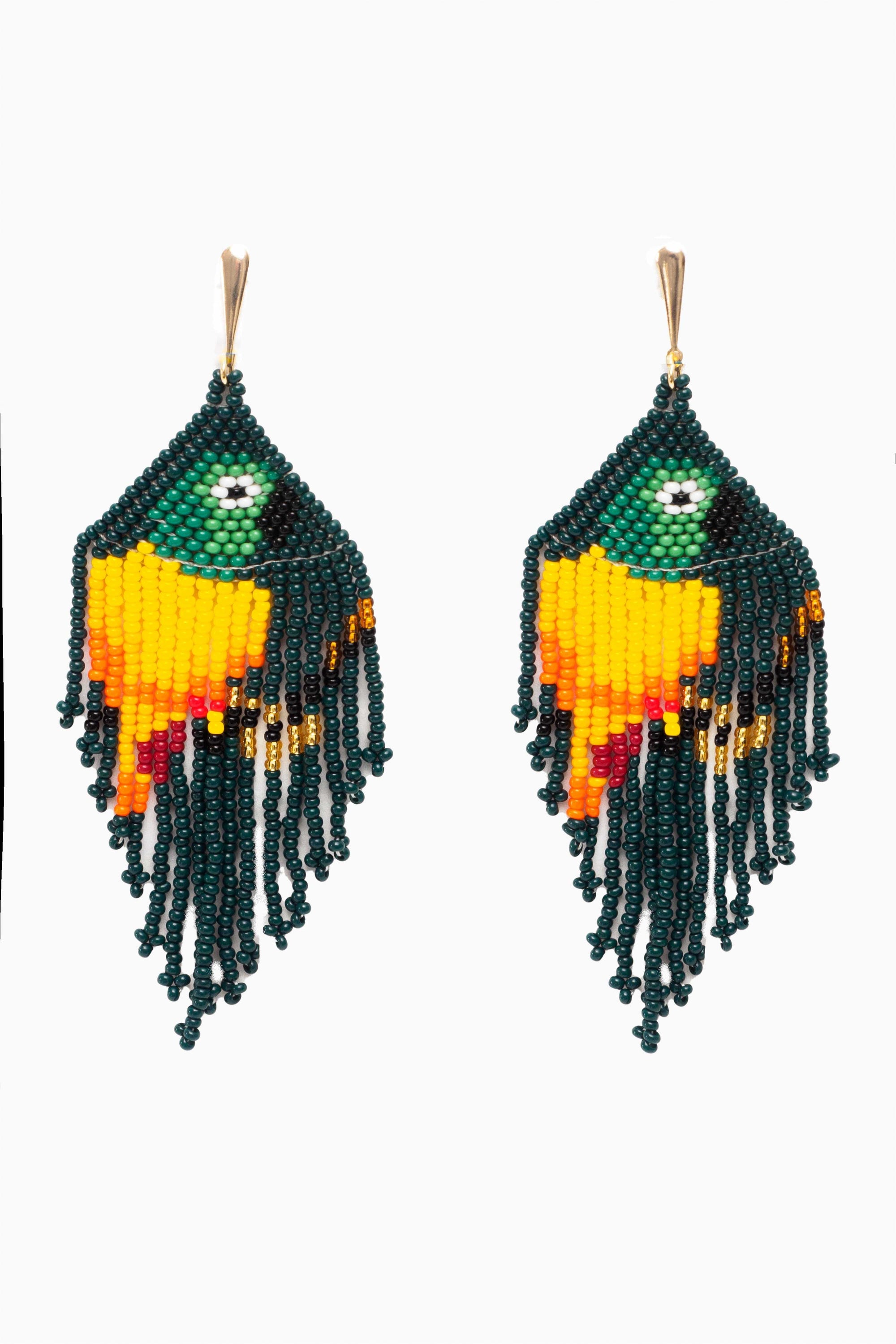 Pendientes en abalorios