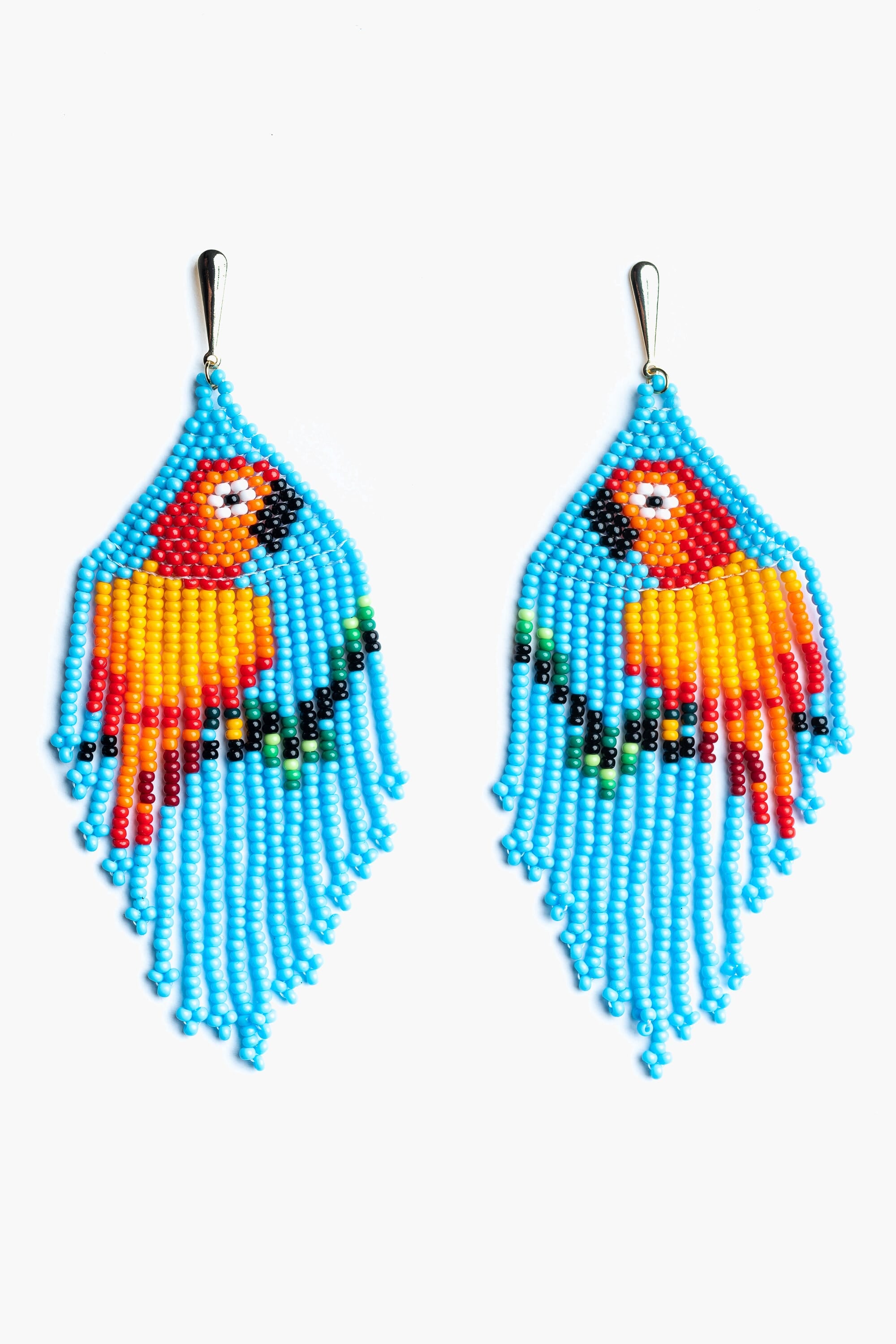 Pendientes en abalorios