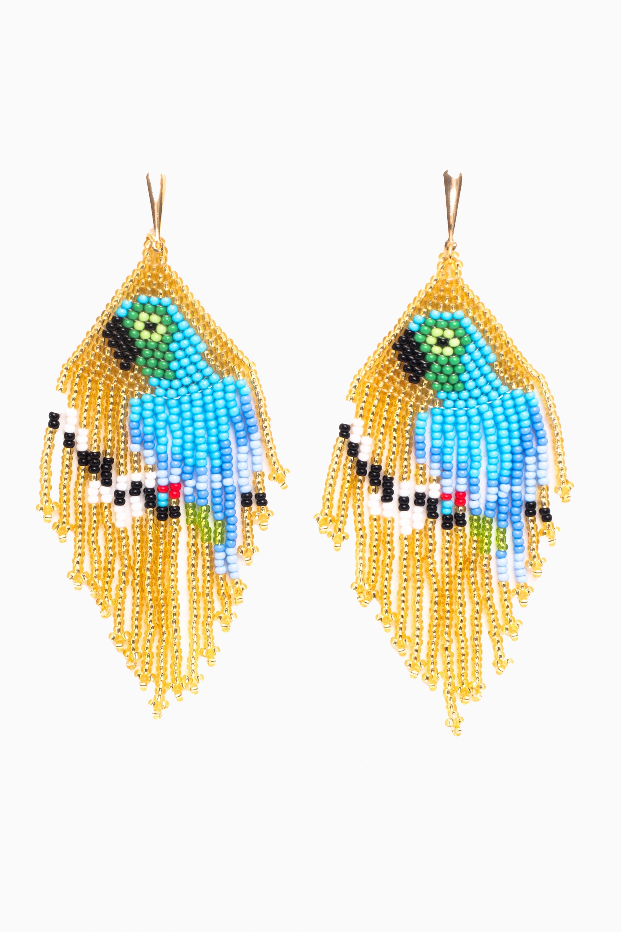 Pendientes en abalorios