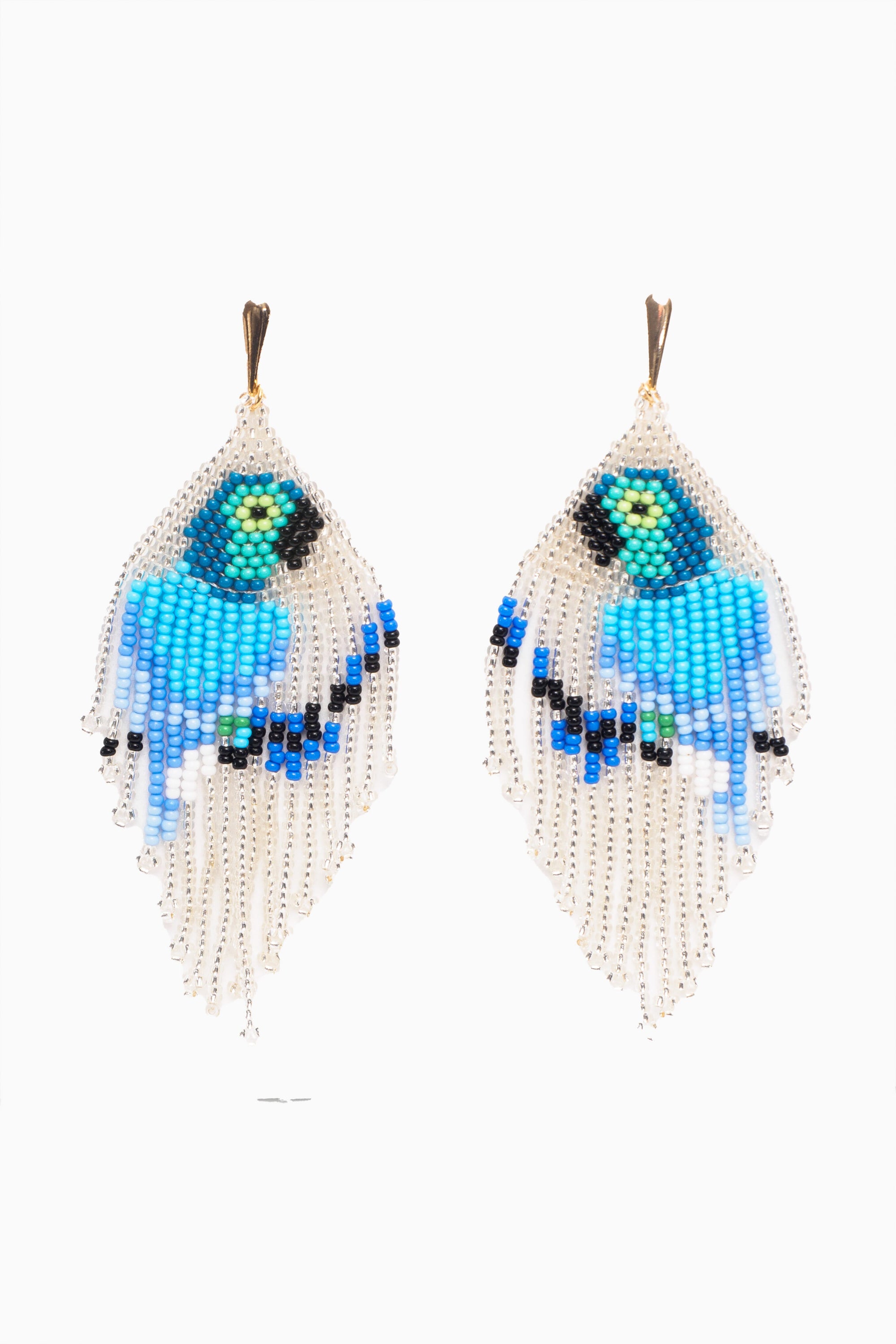 Pendientes en abalorios