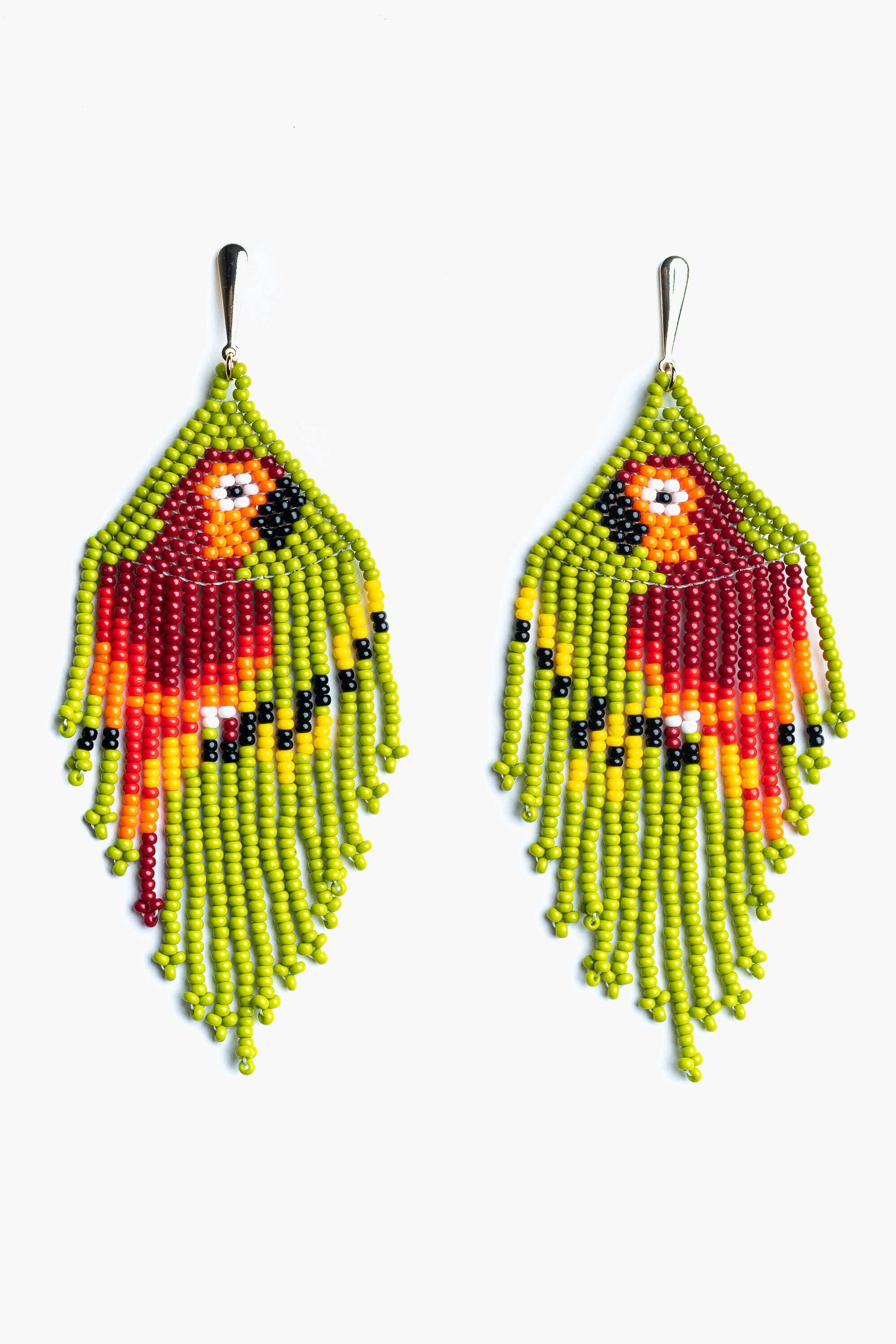 Pendientes en abalorios