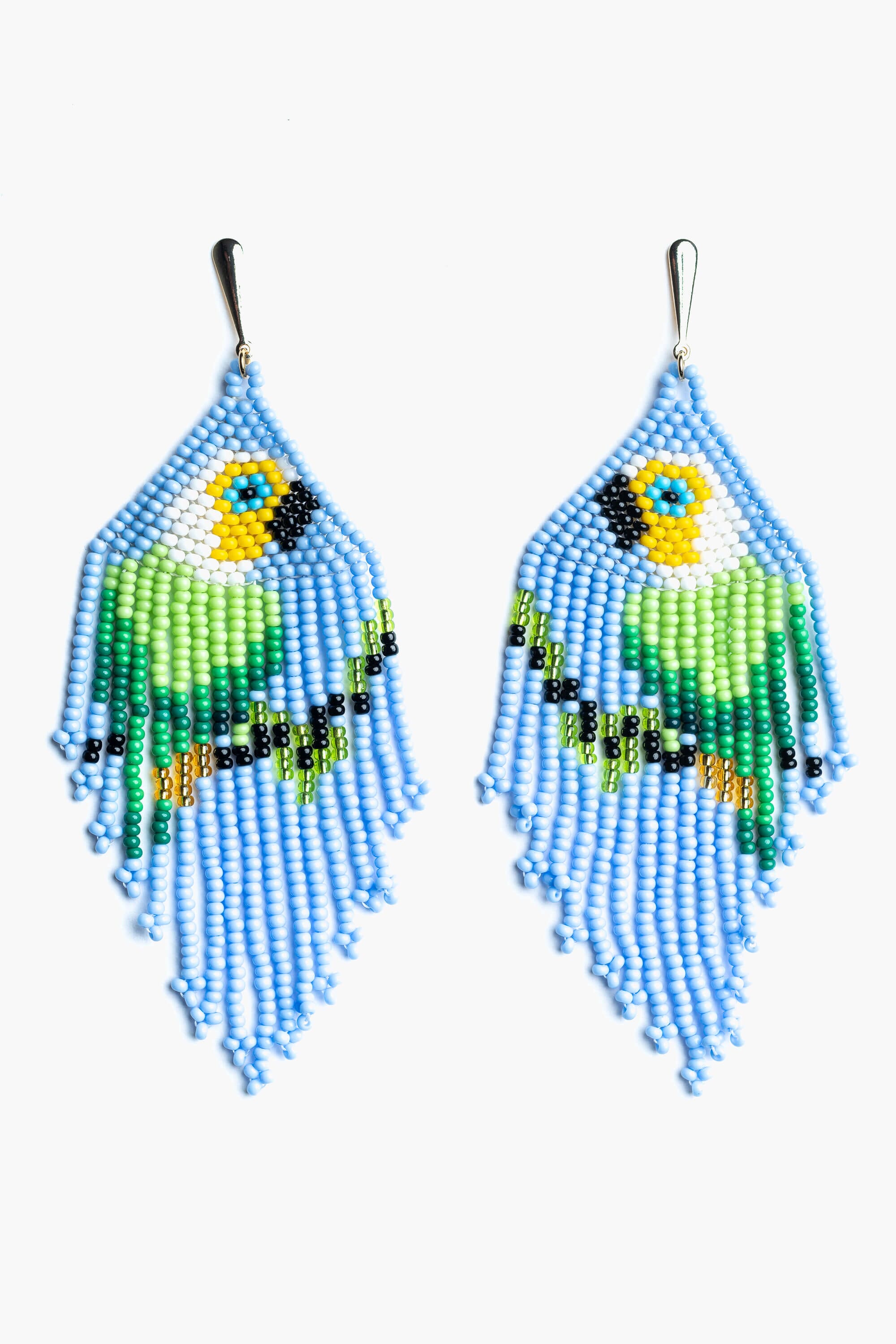 Pendientes en abalorios