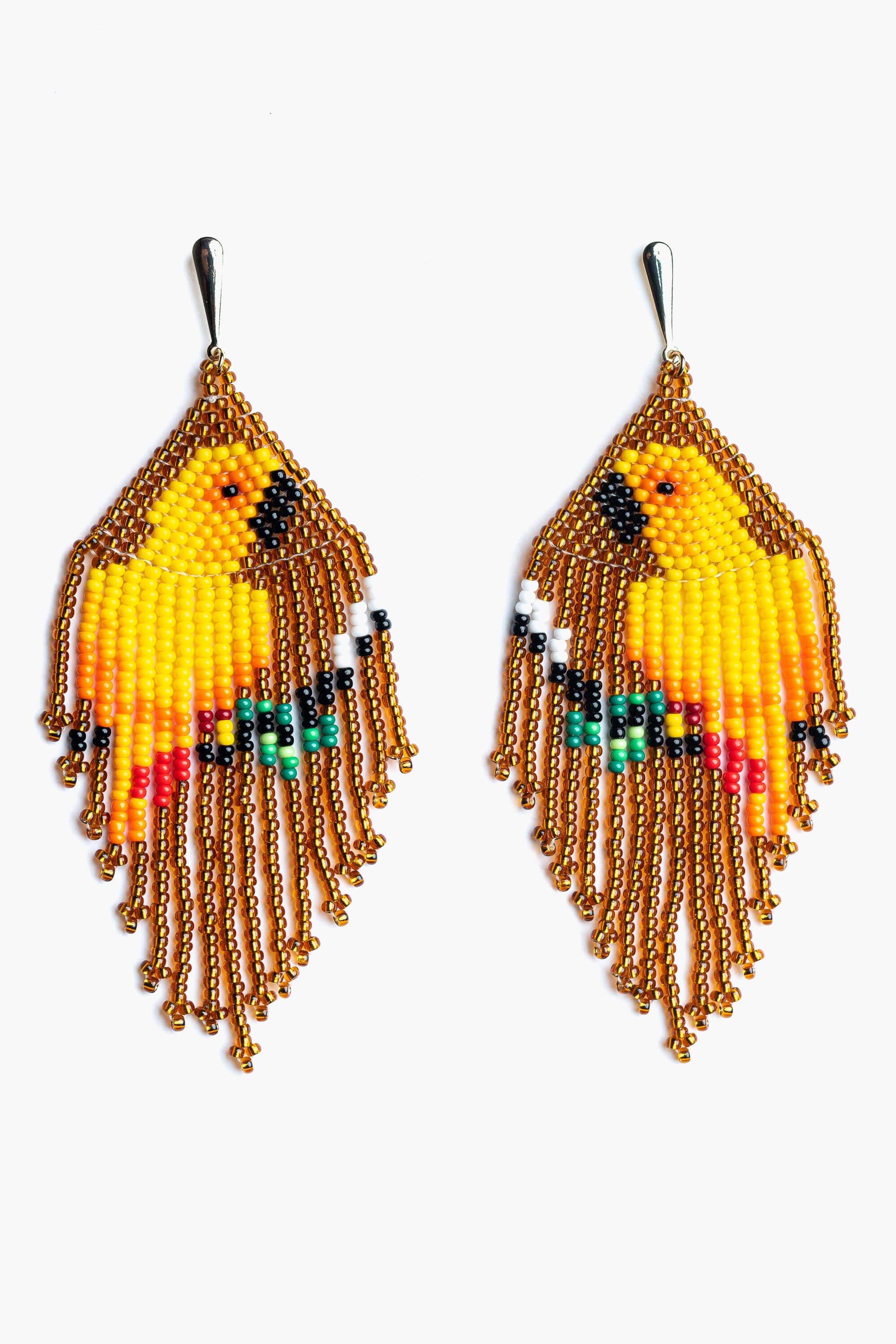 Pendientes en abalorios