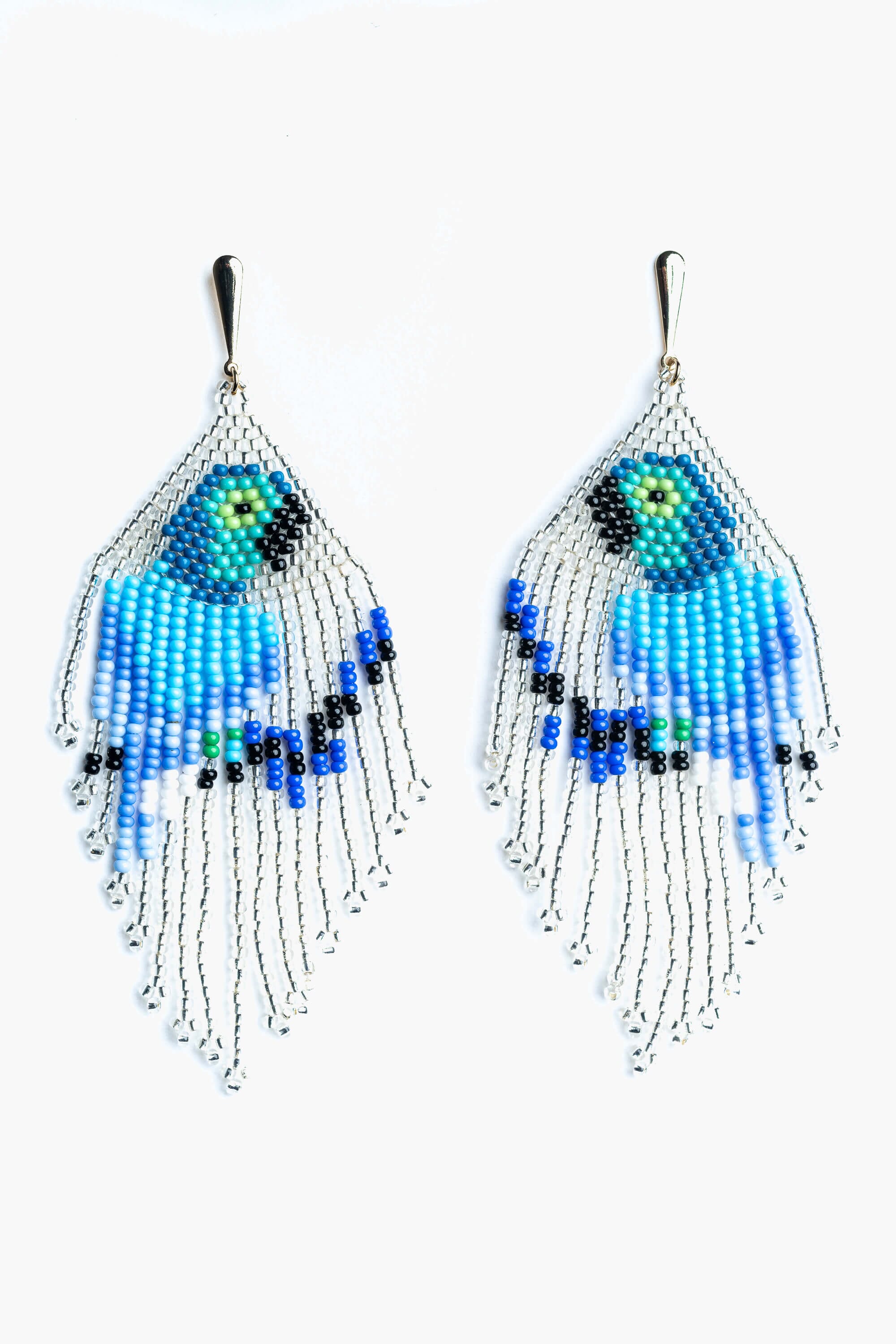 Pendientes en abalorios