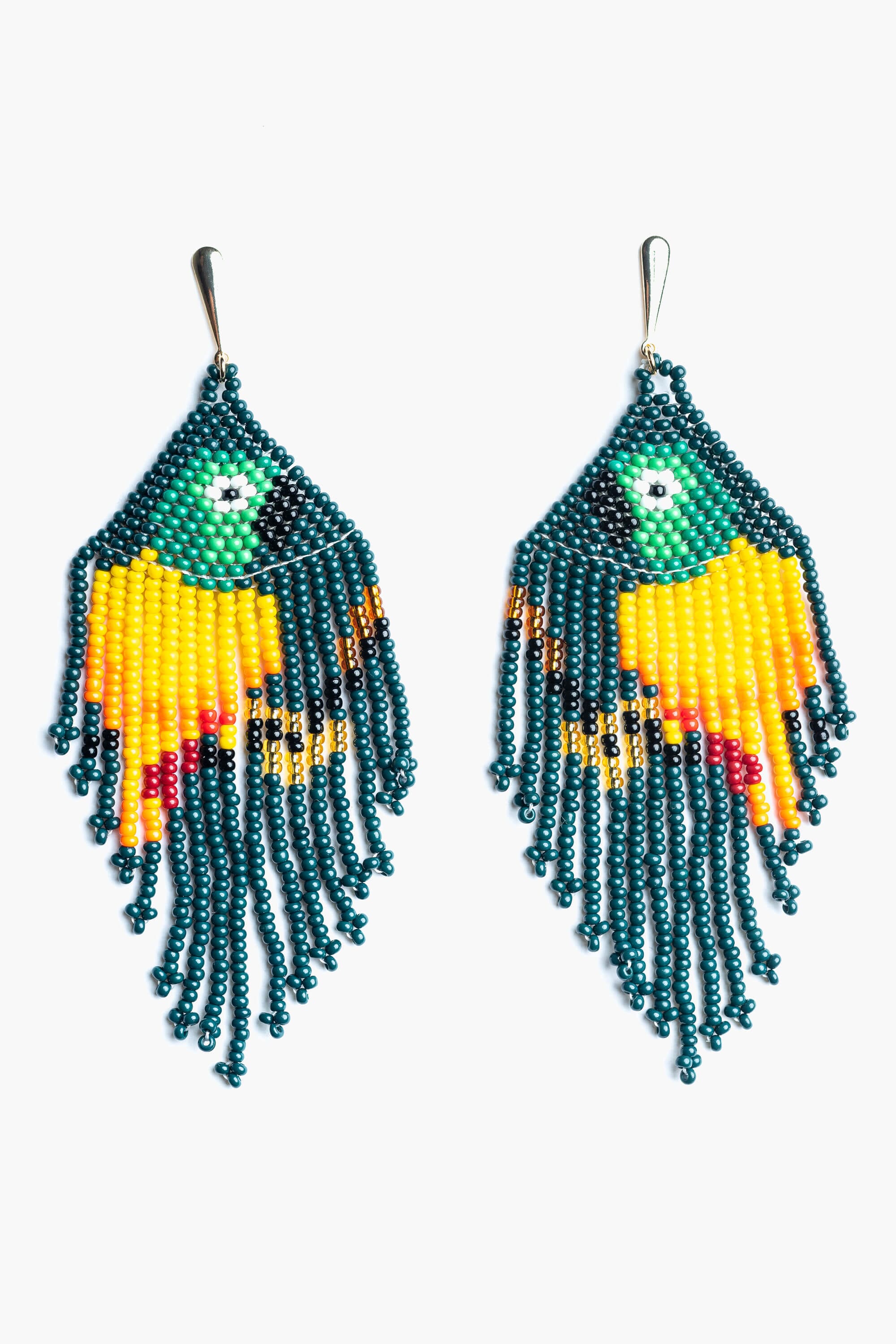 Pendientes en abalorios