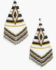 Pendientes grandes en abalorios