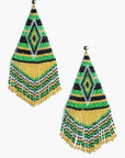Pendientes grandes en abalorios