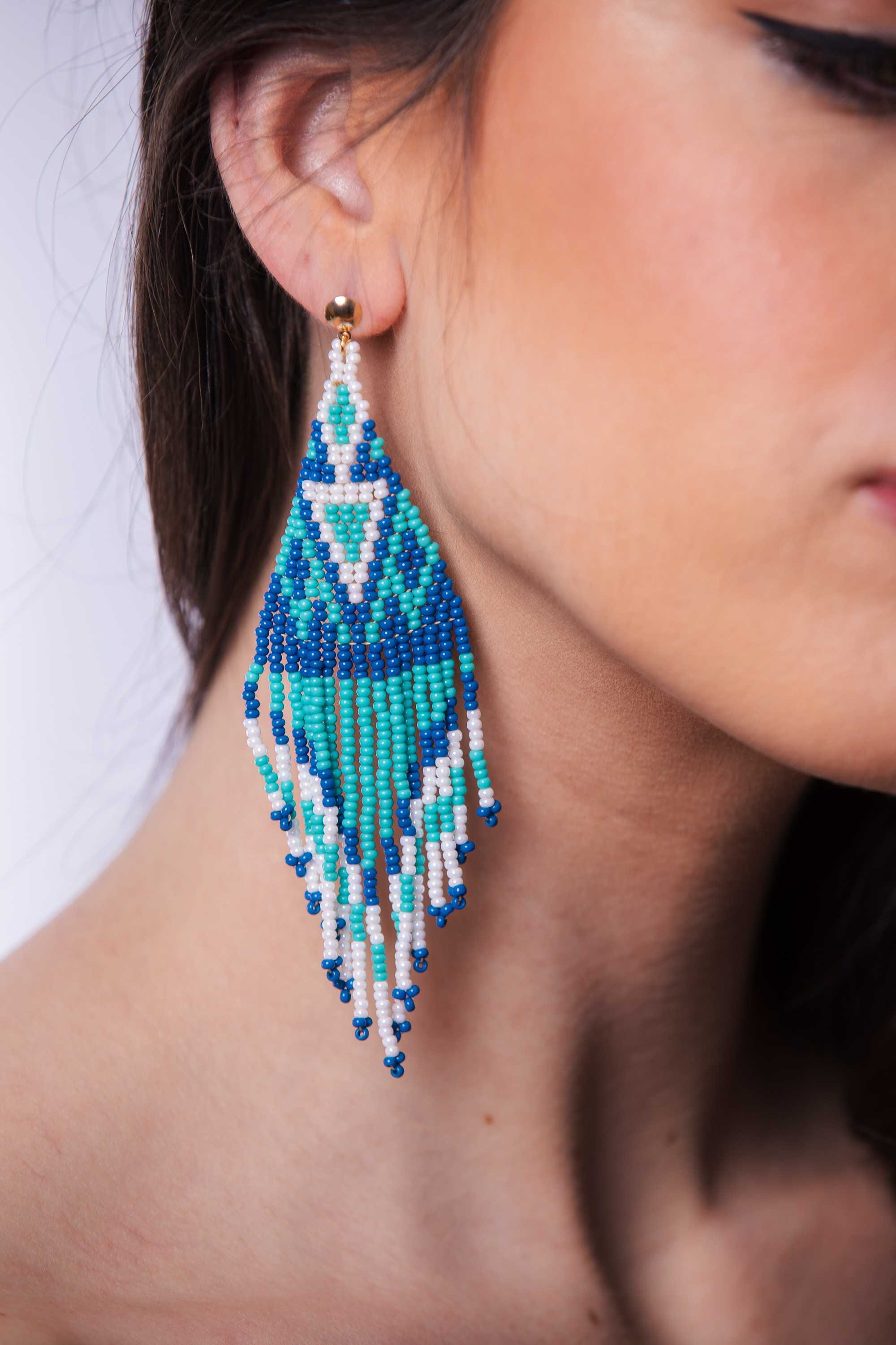 Pendientes en abalorios