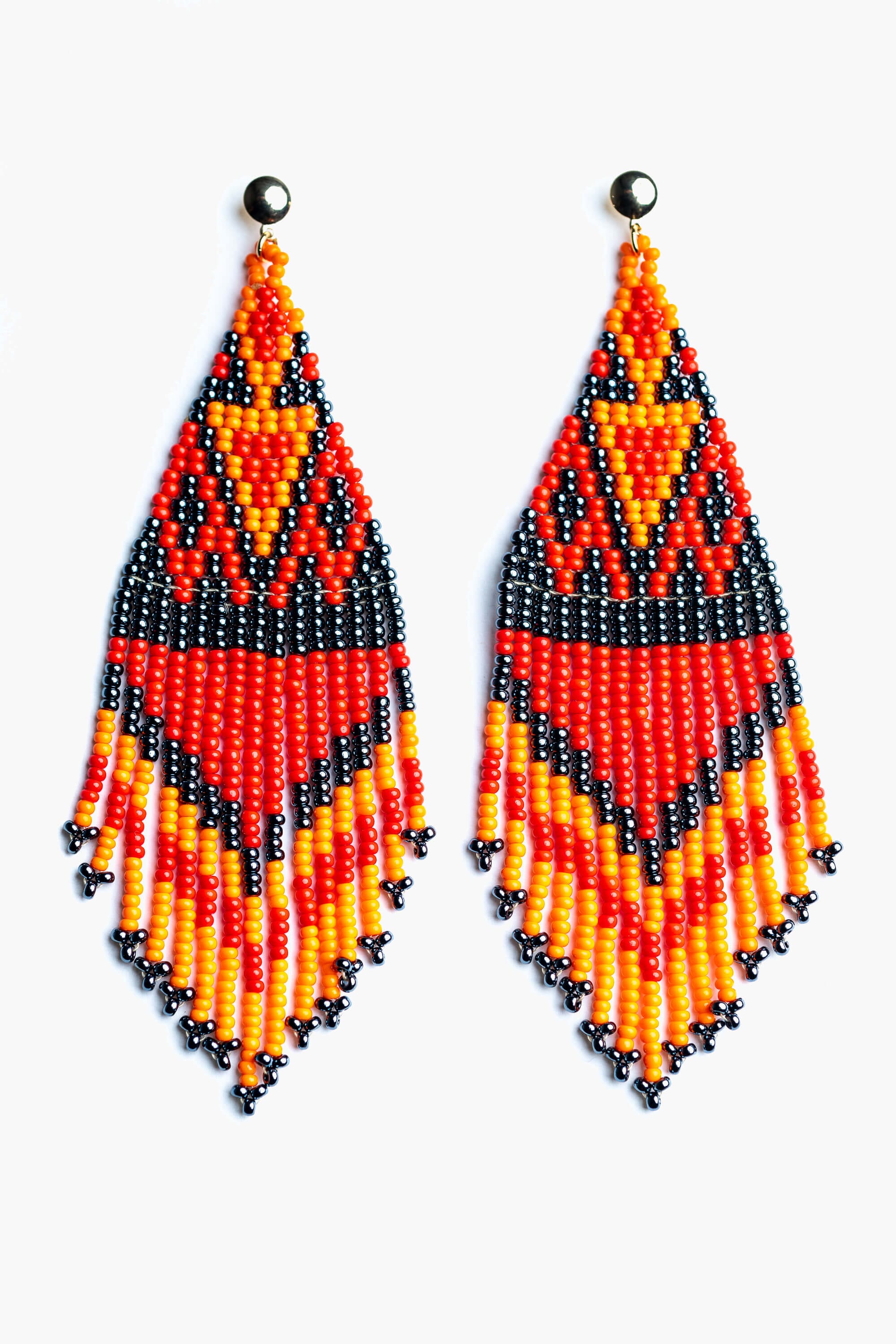 Pendientes en abalorios