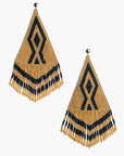 Pendientes grandes en abalorios