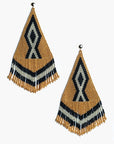 Pendientes grandes en abalorios