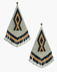 Pendientes grandes en abalorios