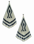 Pendientes grandes en abalorios
