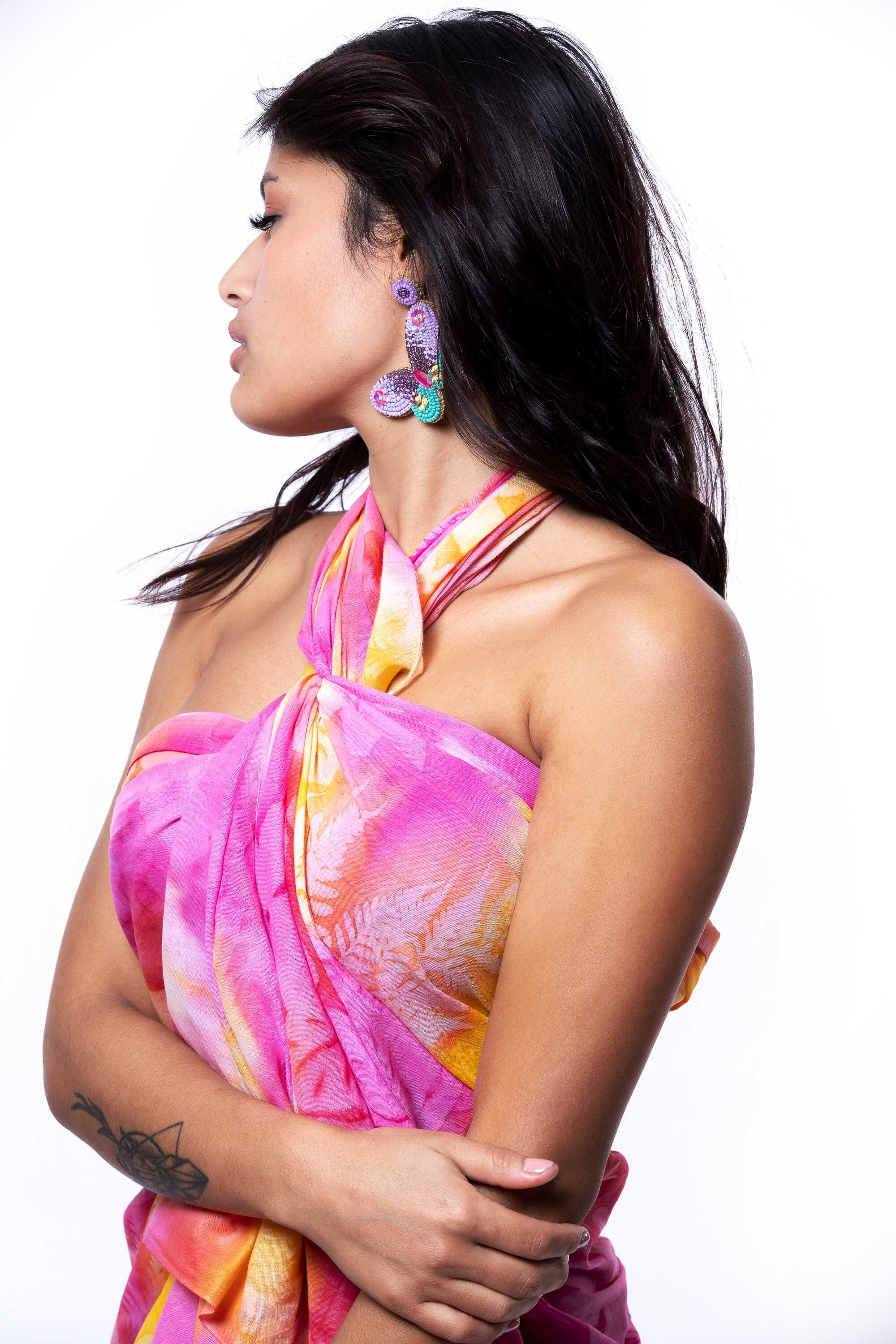 Pendientes en abalorios