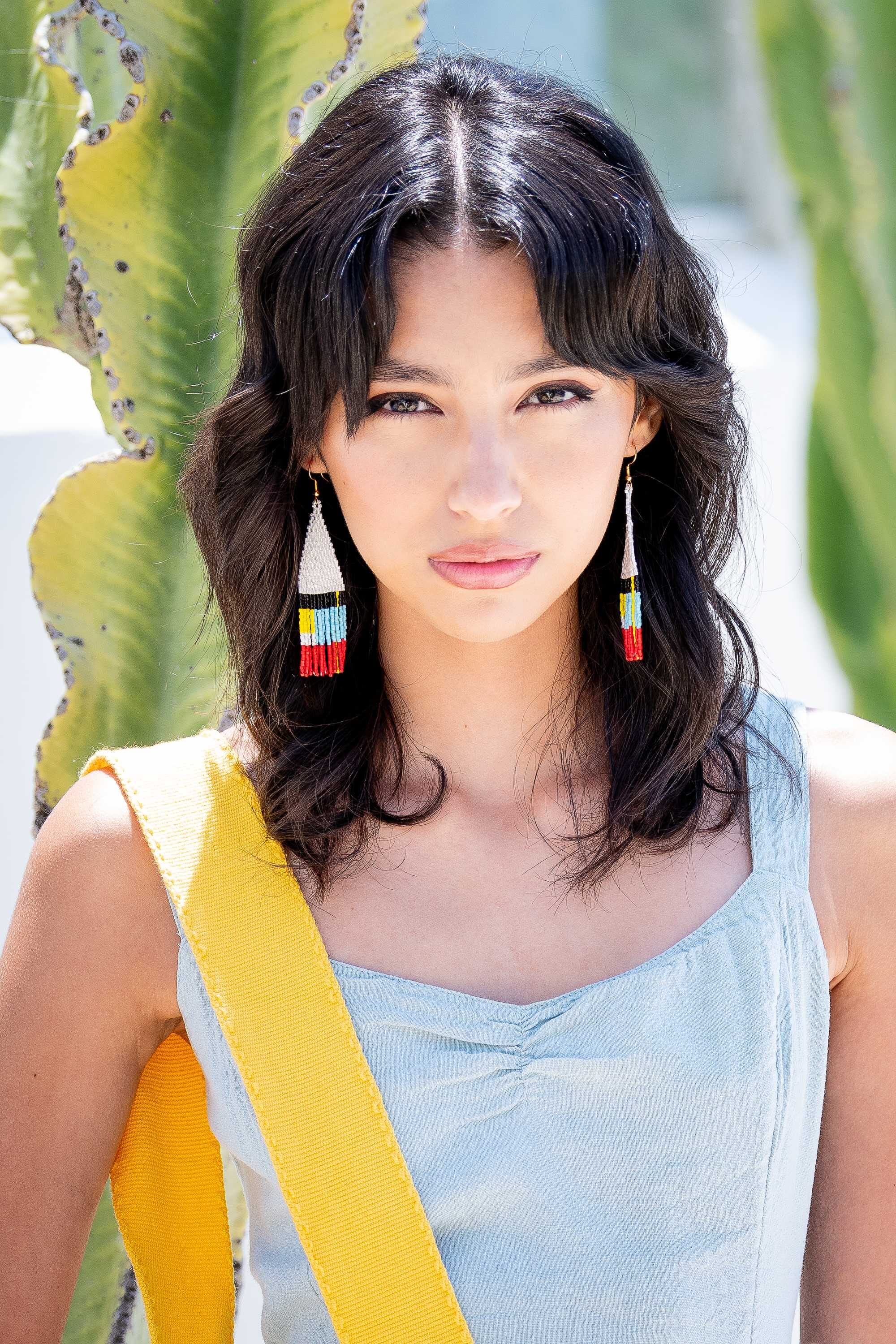 Pendientes en abalorios de cristal miyuki