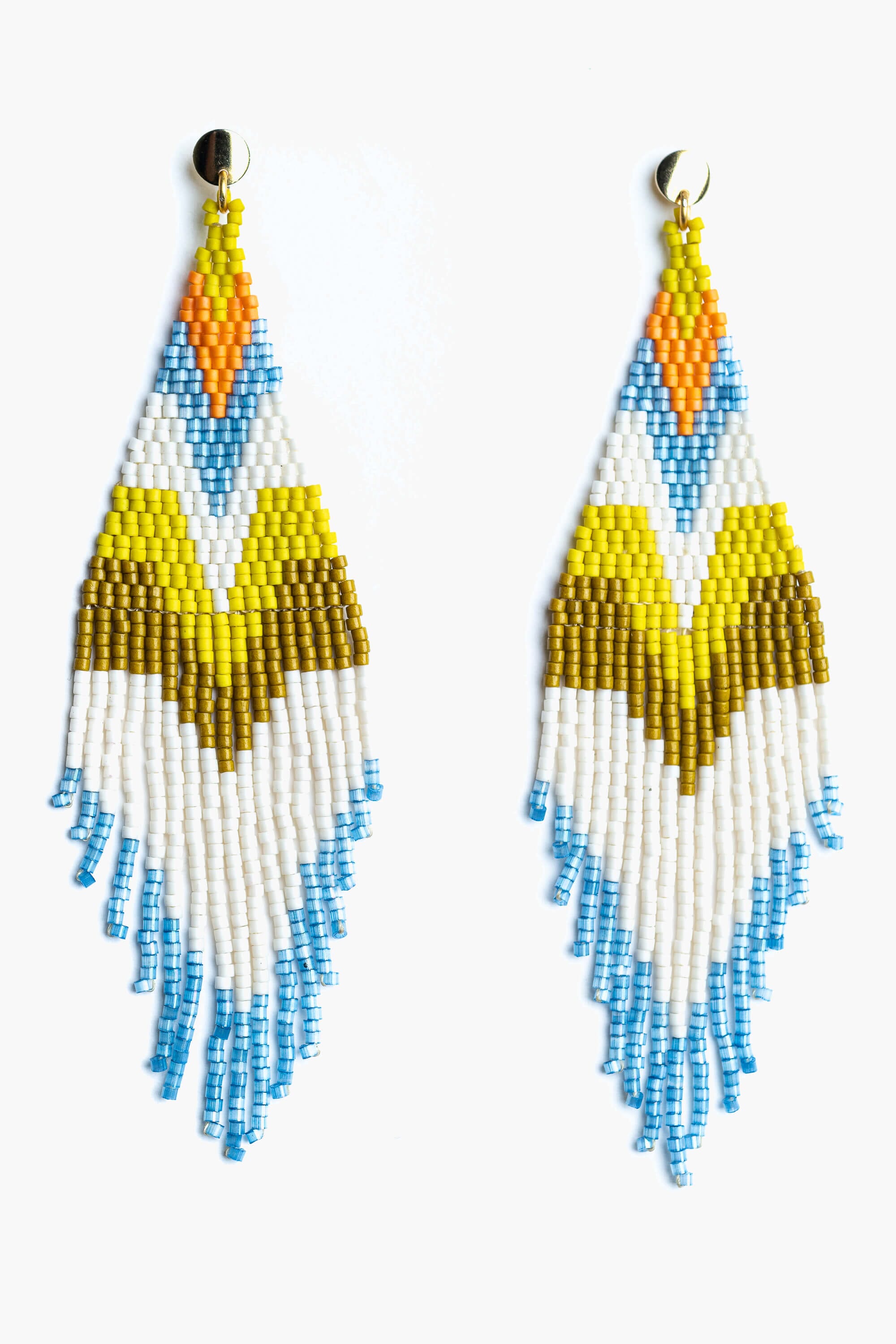 Pendientes en abalorios de cristal miyuki