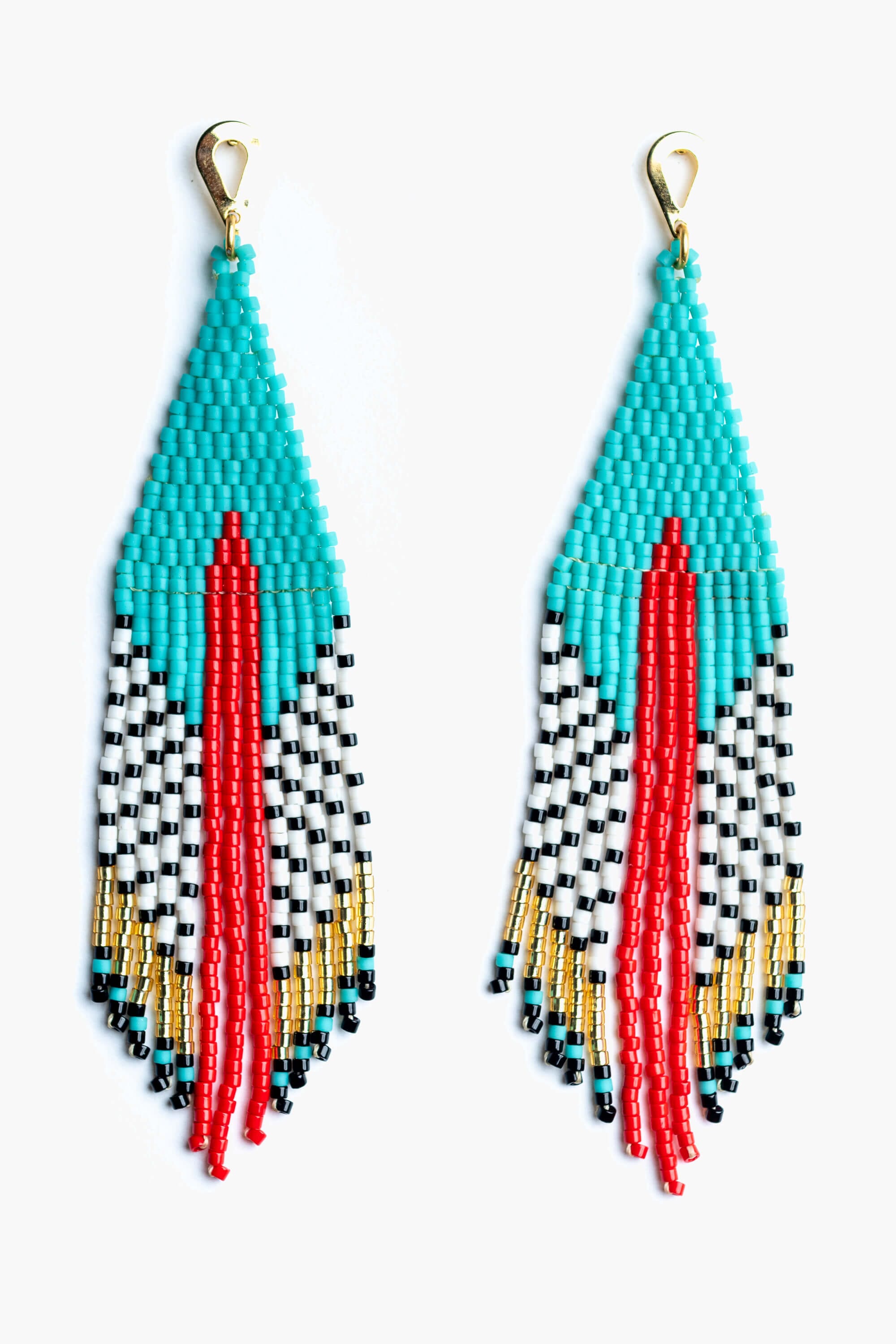 Pendientes en abalorios de cristal miyuki