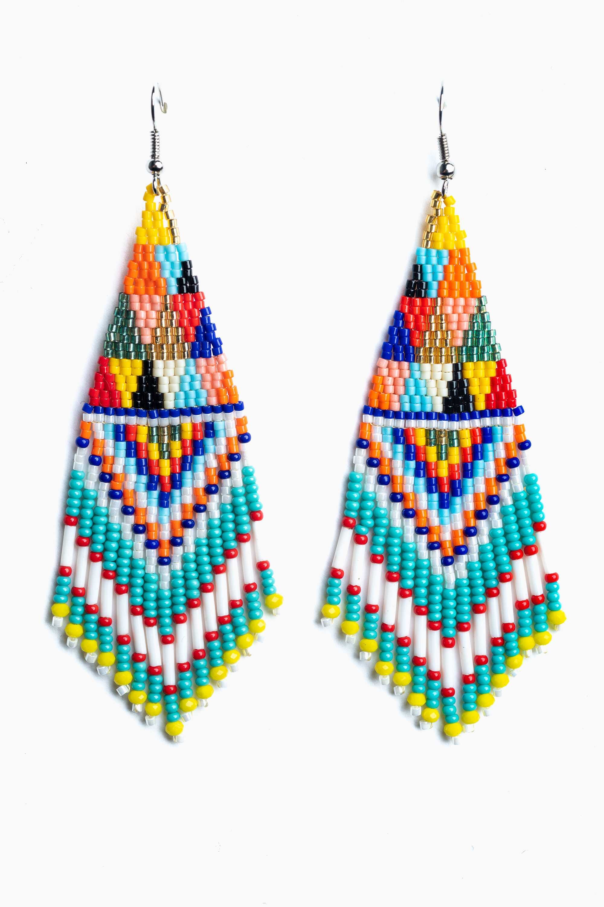 Pendientes en abalorios de cristal miyuki