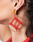 Pendientes baño oro 24 k