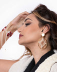 Pendientes baño oro 24 k