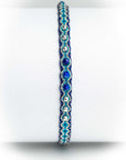 Pulsera hilos con bolitas plata