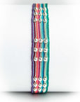 Pulsera hilos con bolitas plata