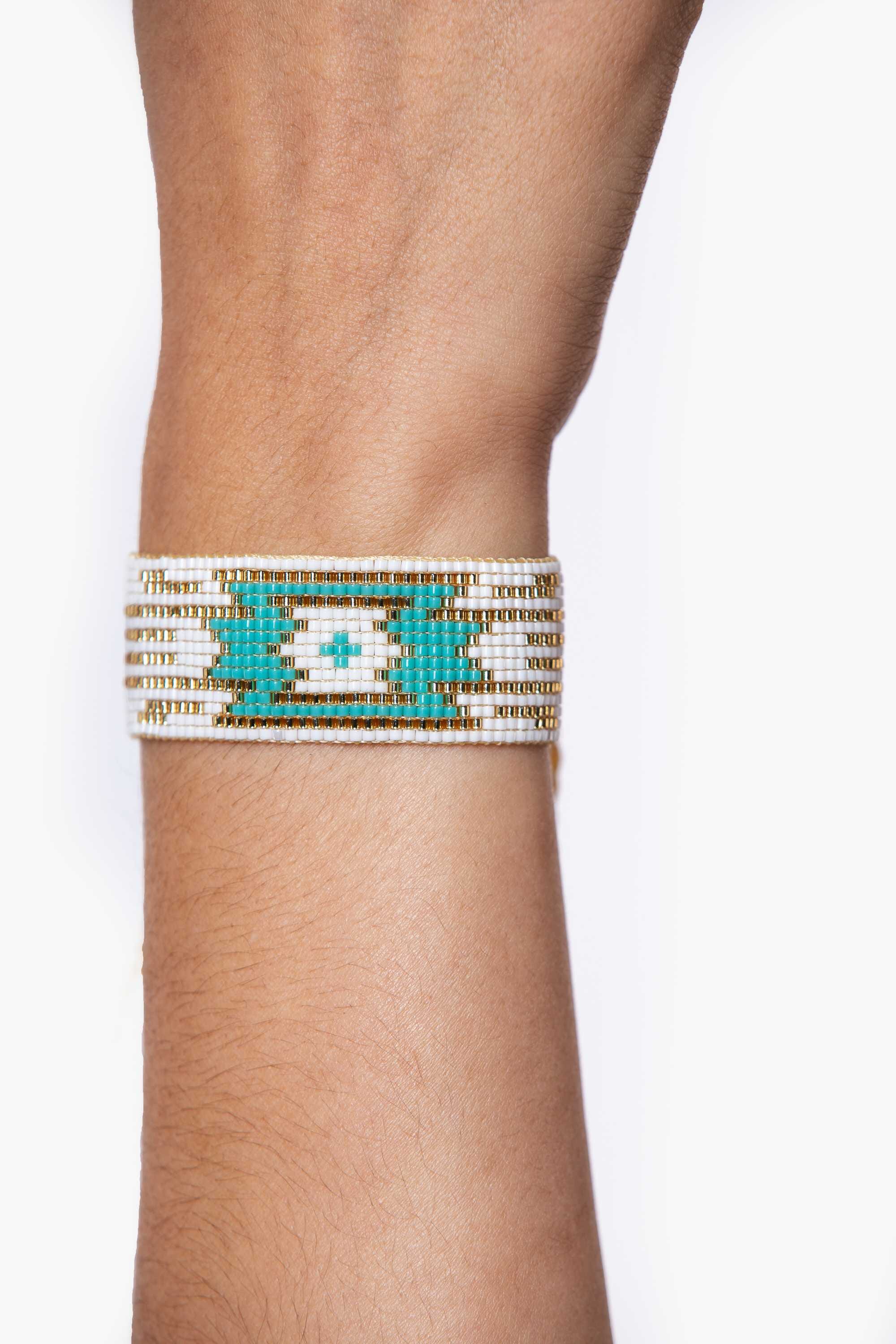 Pulsera en abalorios de cristal miyuki