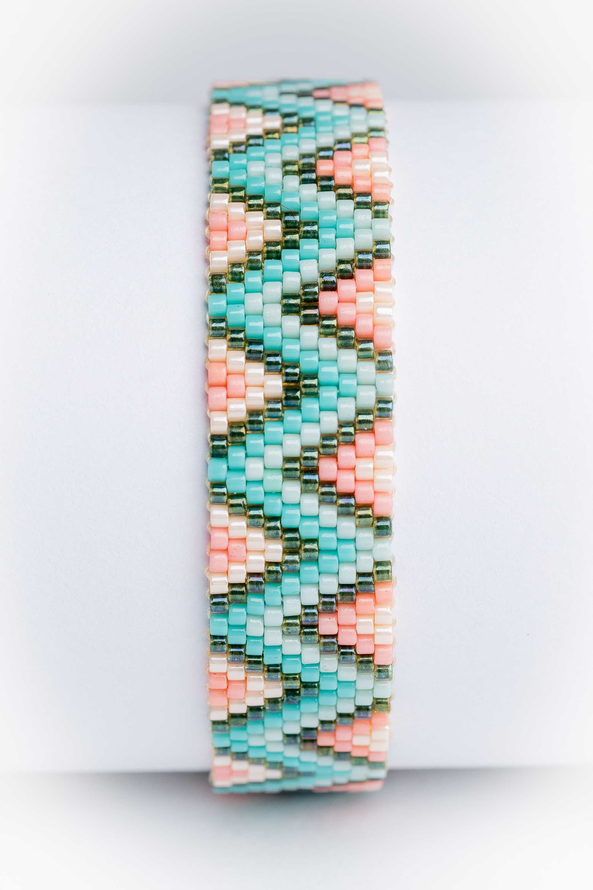 Pulsera en abalorios de crsital miyuki