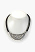 Collar Tuareg de plata de ley 925 y cuero