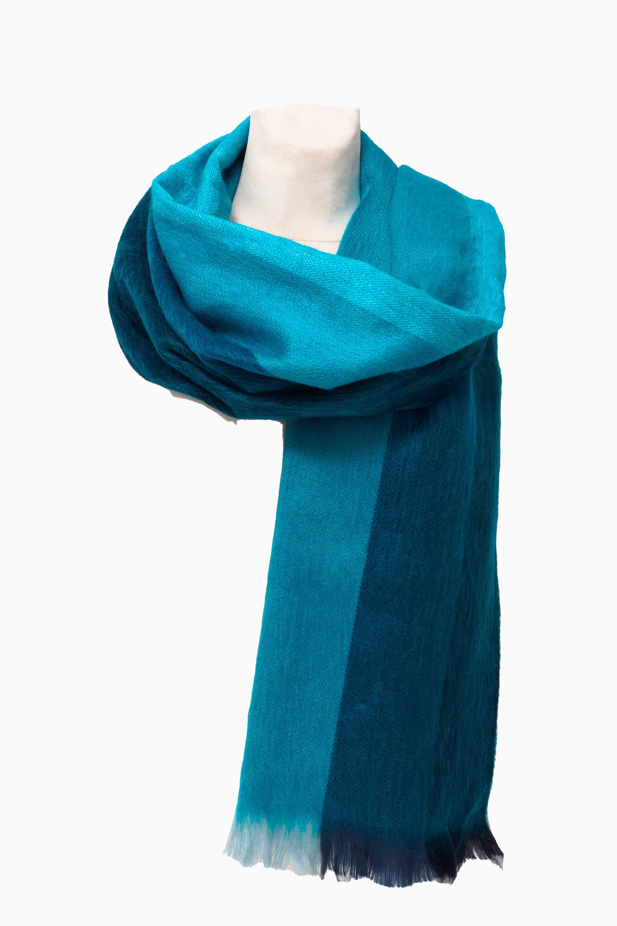 Bufanda en alpaca telar manual