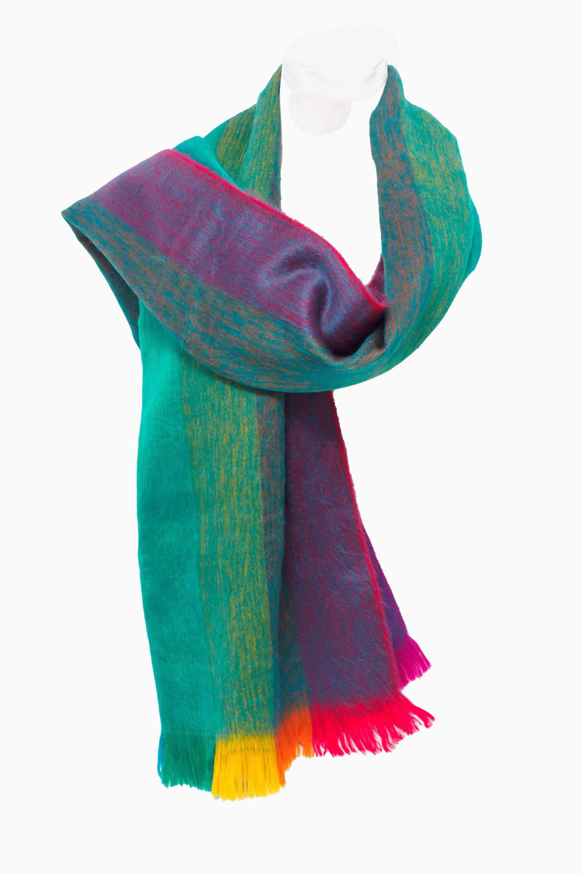 Bufanda en alpaca telar manual