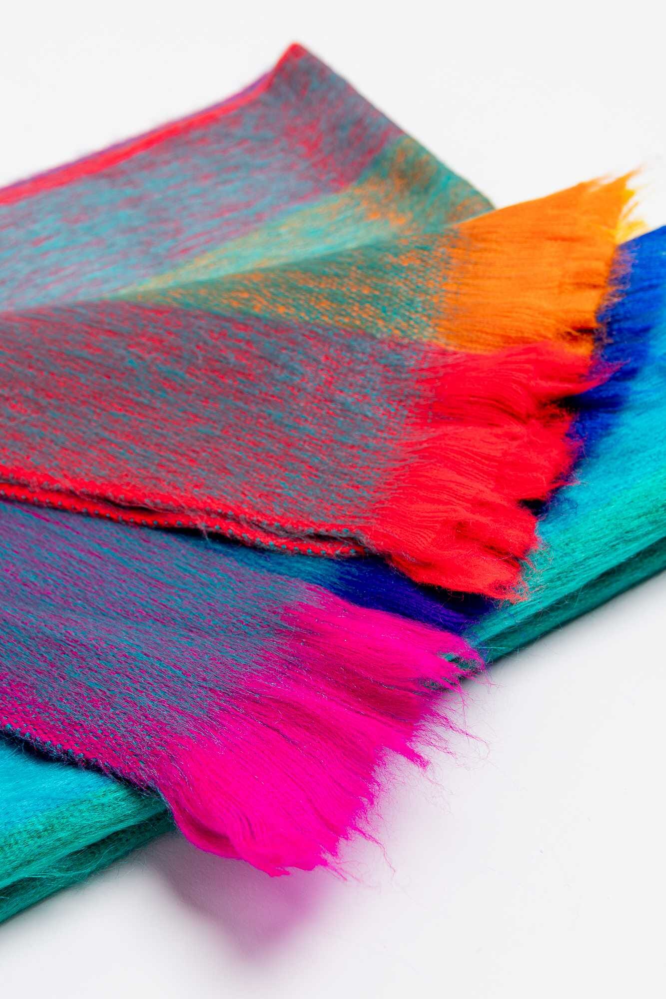 Bufanda en alpaca telar manual