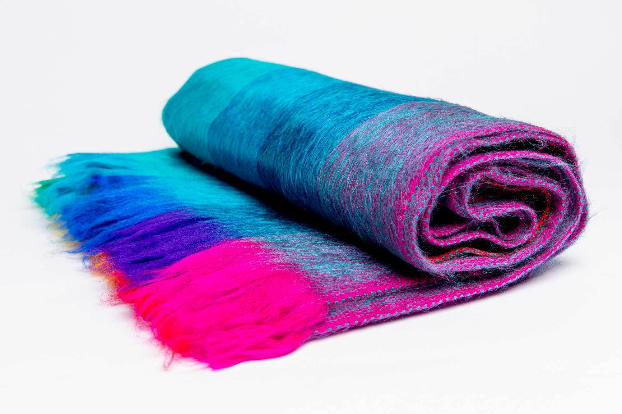 Bufanda en alpaca telar manual