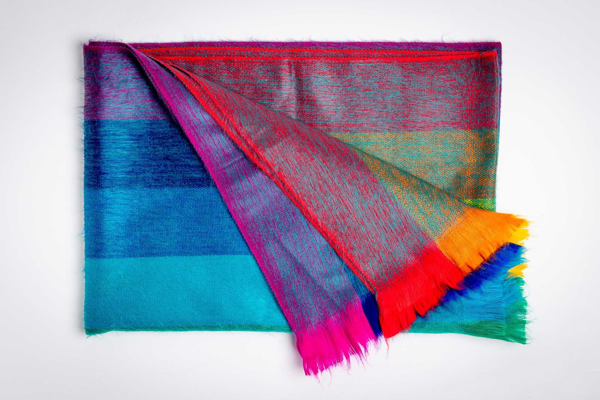 Bufanda en alpaca telar manual