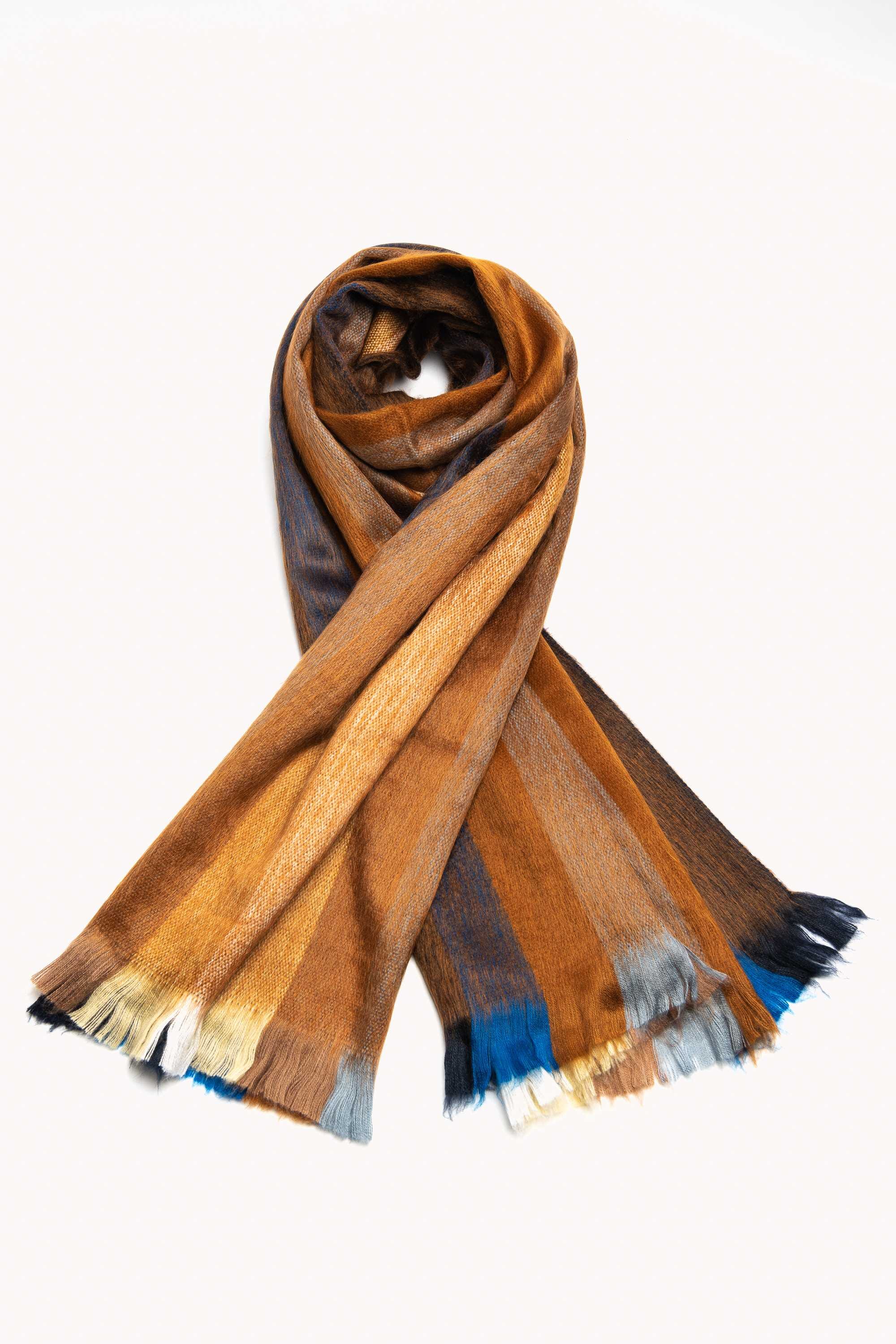 Bufanda en alpaca telar manual