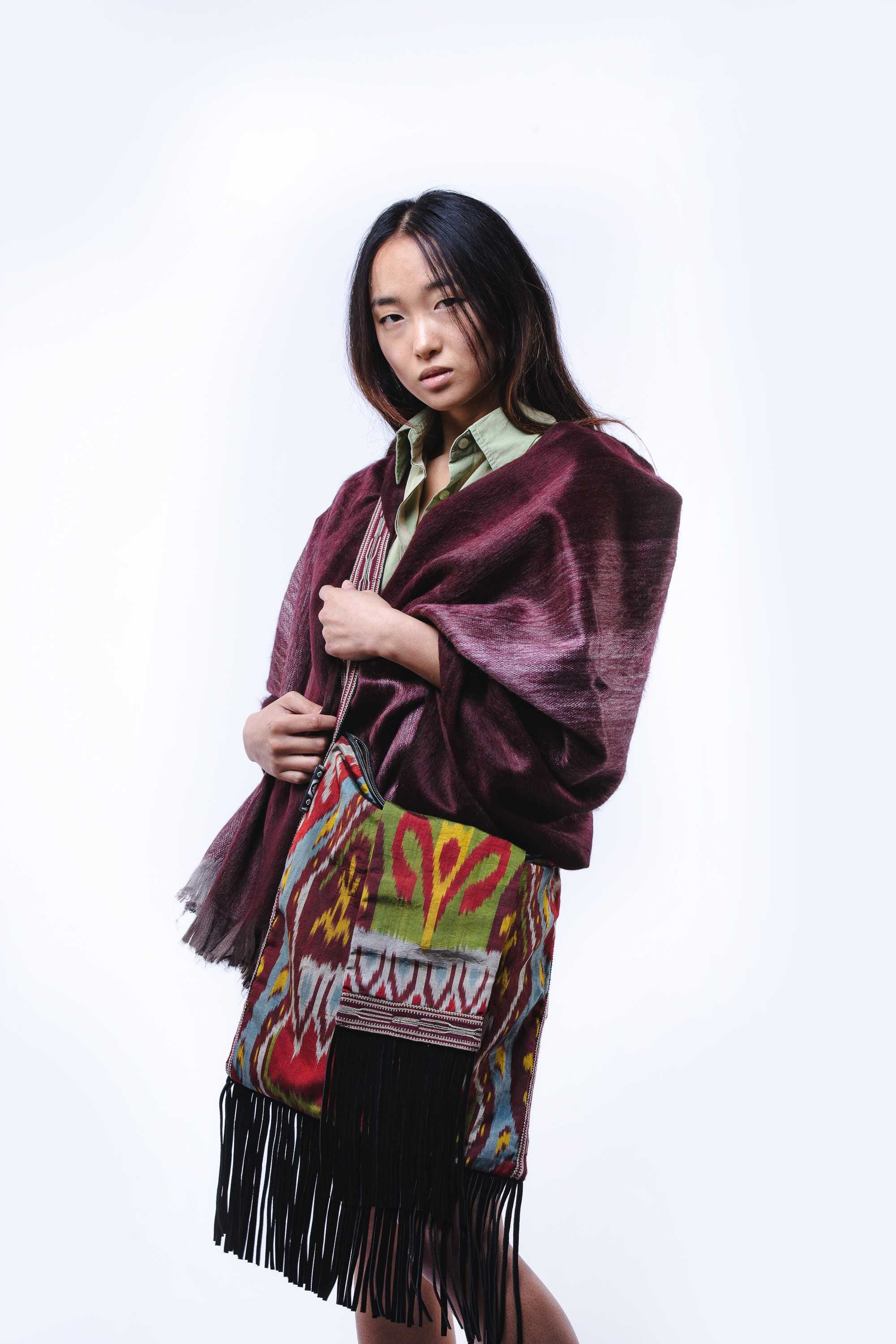 Bufanda en alpaca telar manual