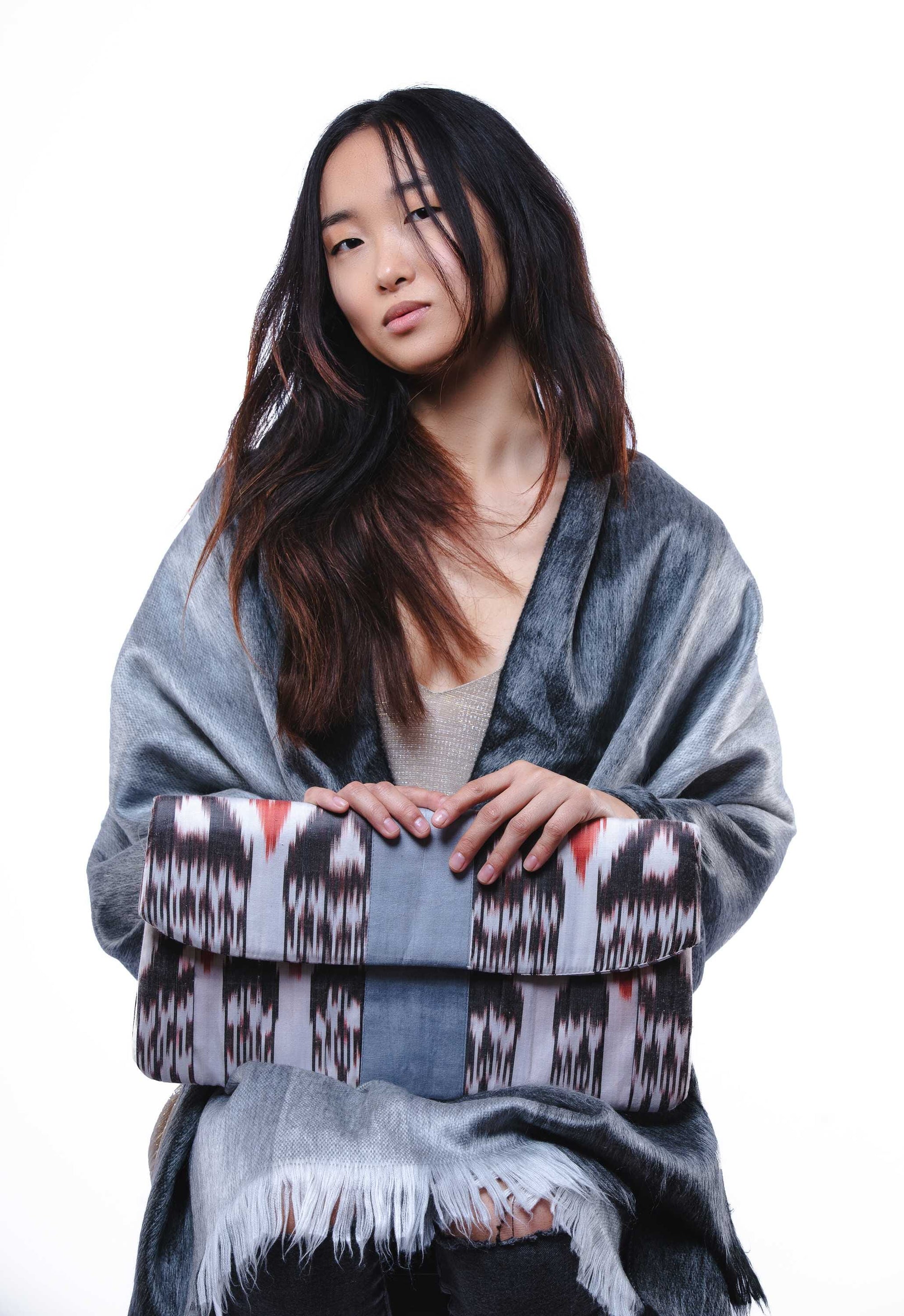 Bufanda en alpaca telar manual