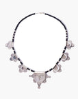Collar Tuareg de plata de ley 925 y ónix