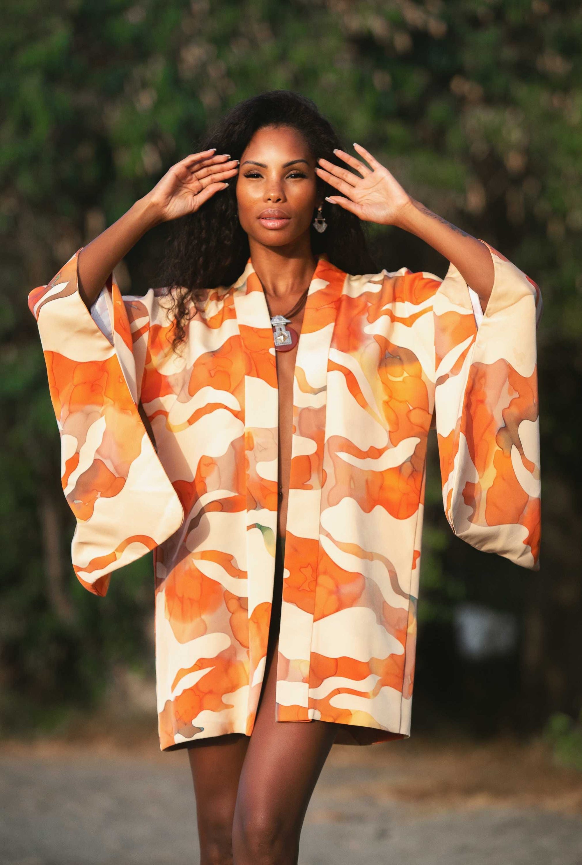 Collar Tuareg de plata de ley 925 y ágata