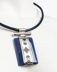 Collar Tuareg de plata de ley 925 y lapislázuli