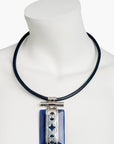 Collar Tuareg de plata de ley 925 y lapislázuli