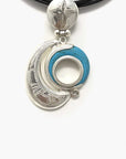 Collar Tuareg de plata de ley 925 y turquesa