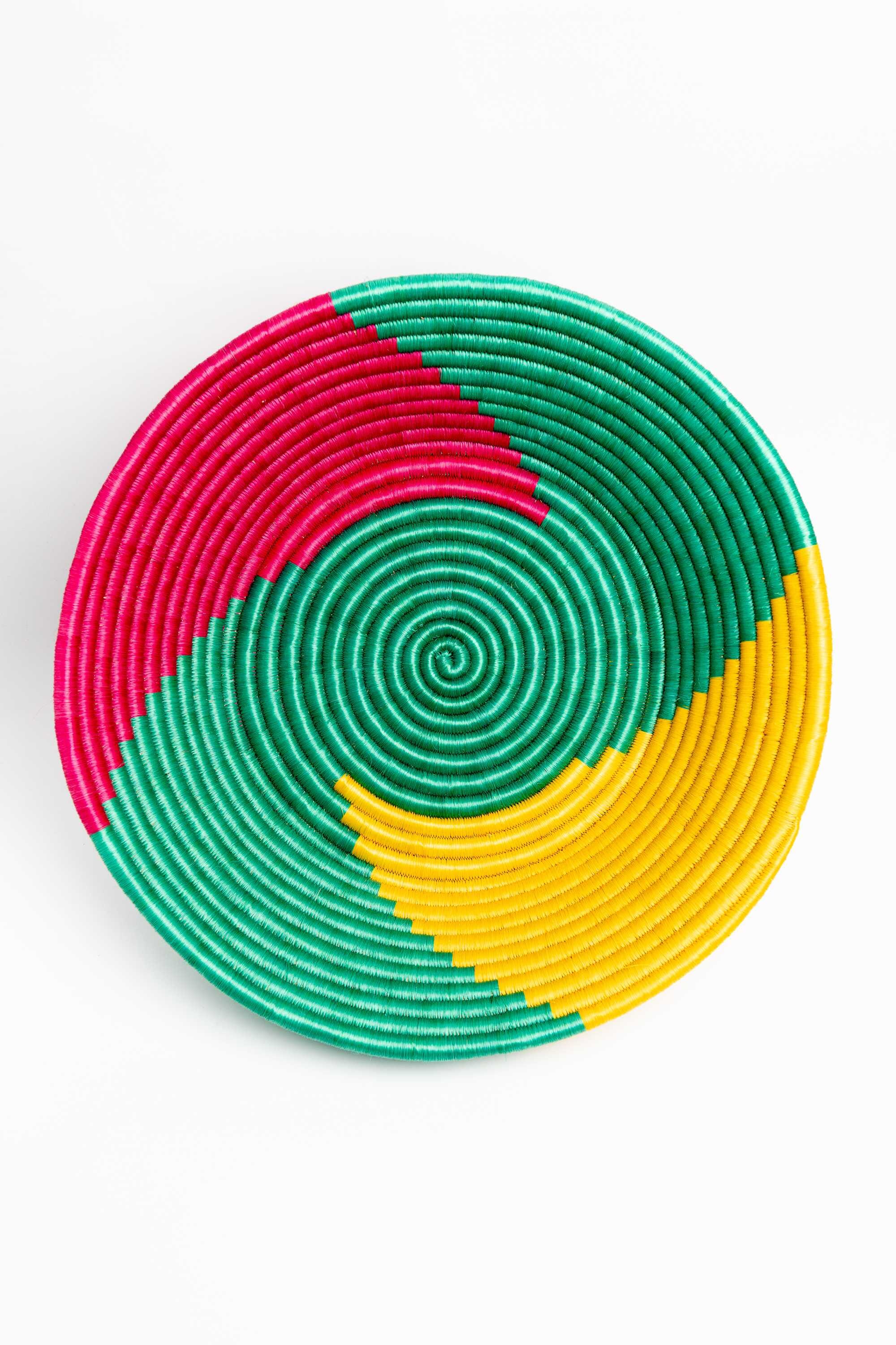 Centro de mesa en paja y fique