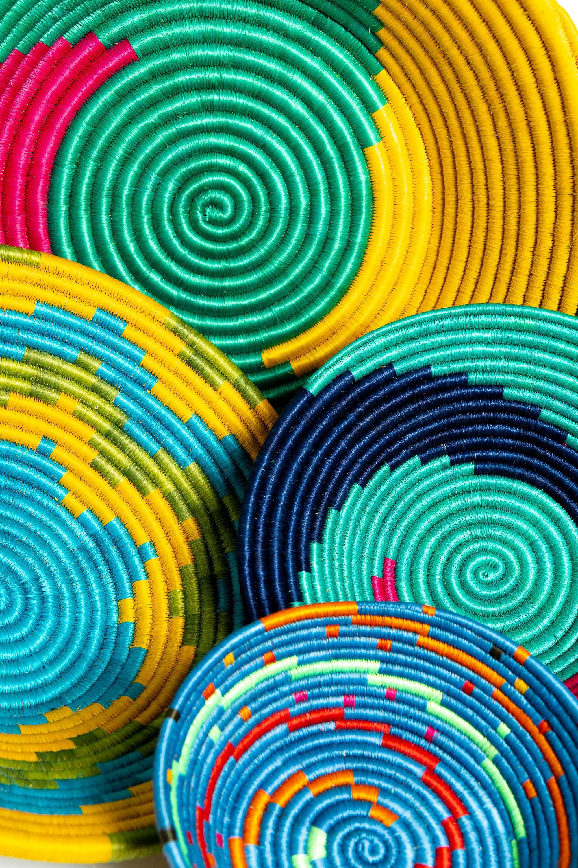 Centro de mesa en paja y fique