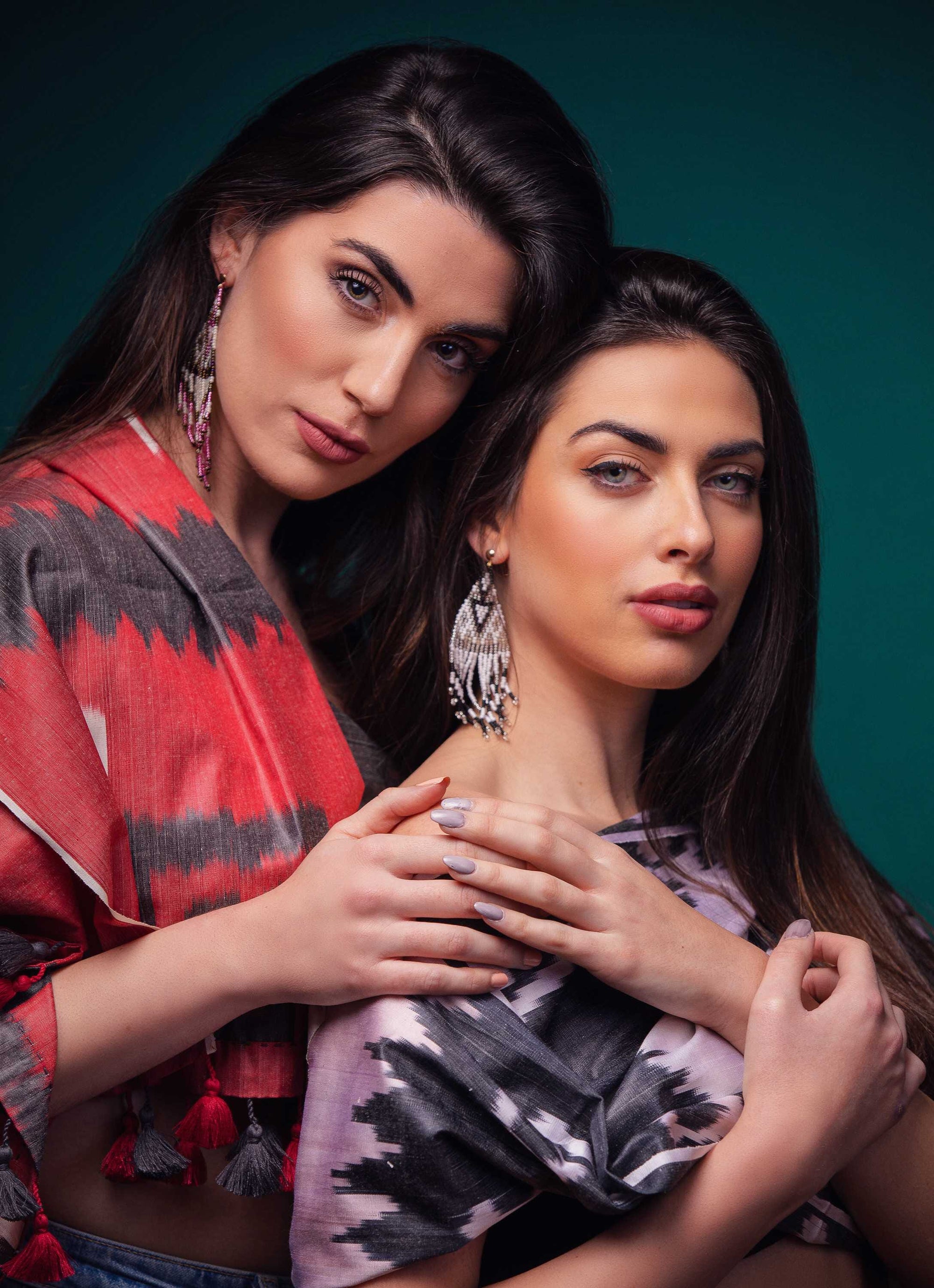 Fular de seda  en telar manual