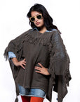 Poncho de alpaca