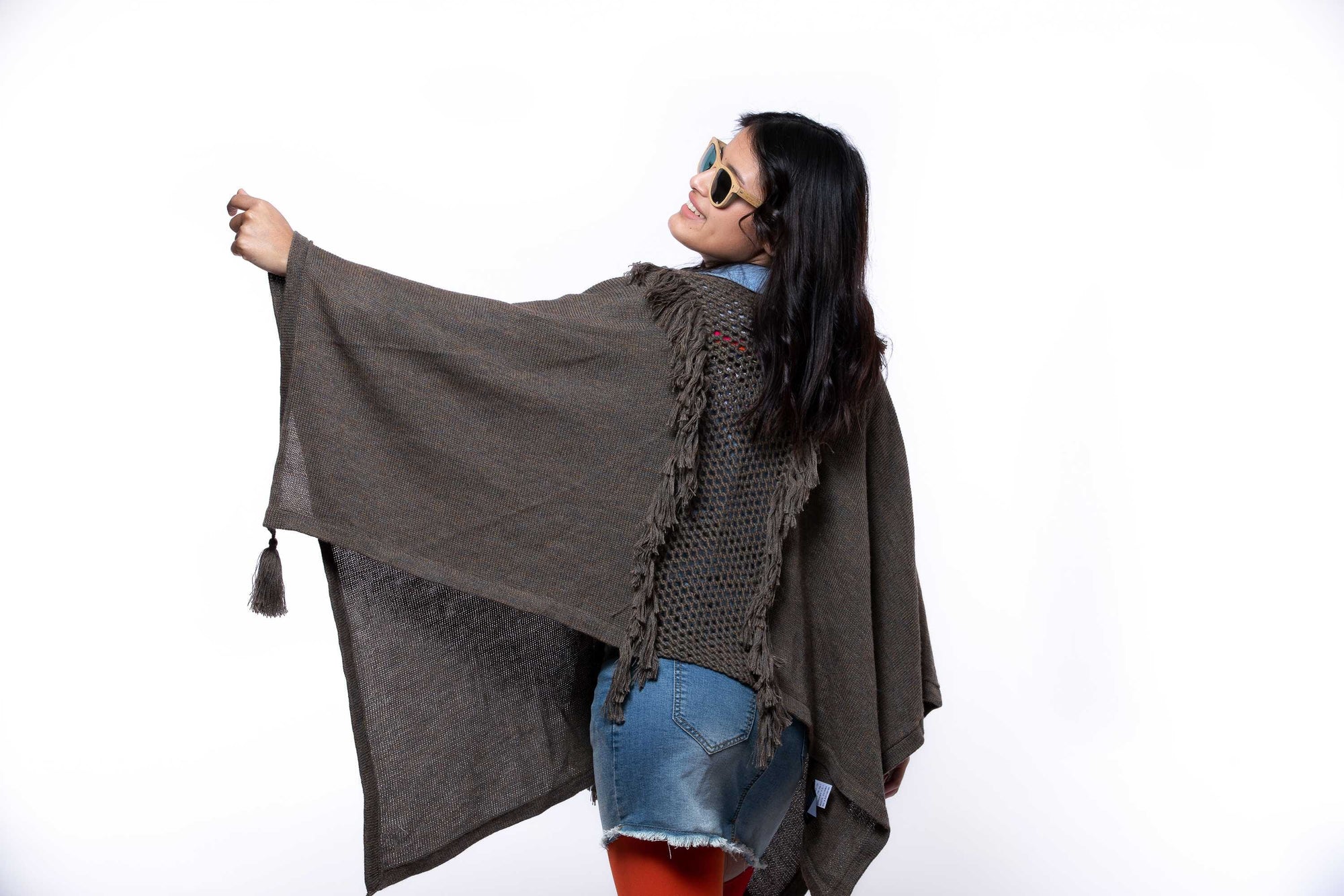Poncho de alpaca