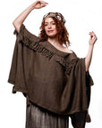 Poncho de alpaca